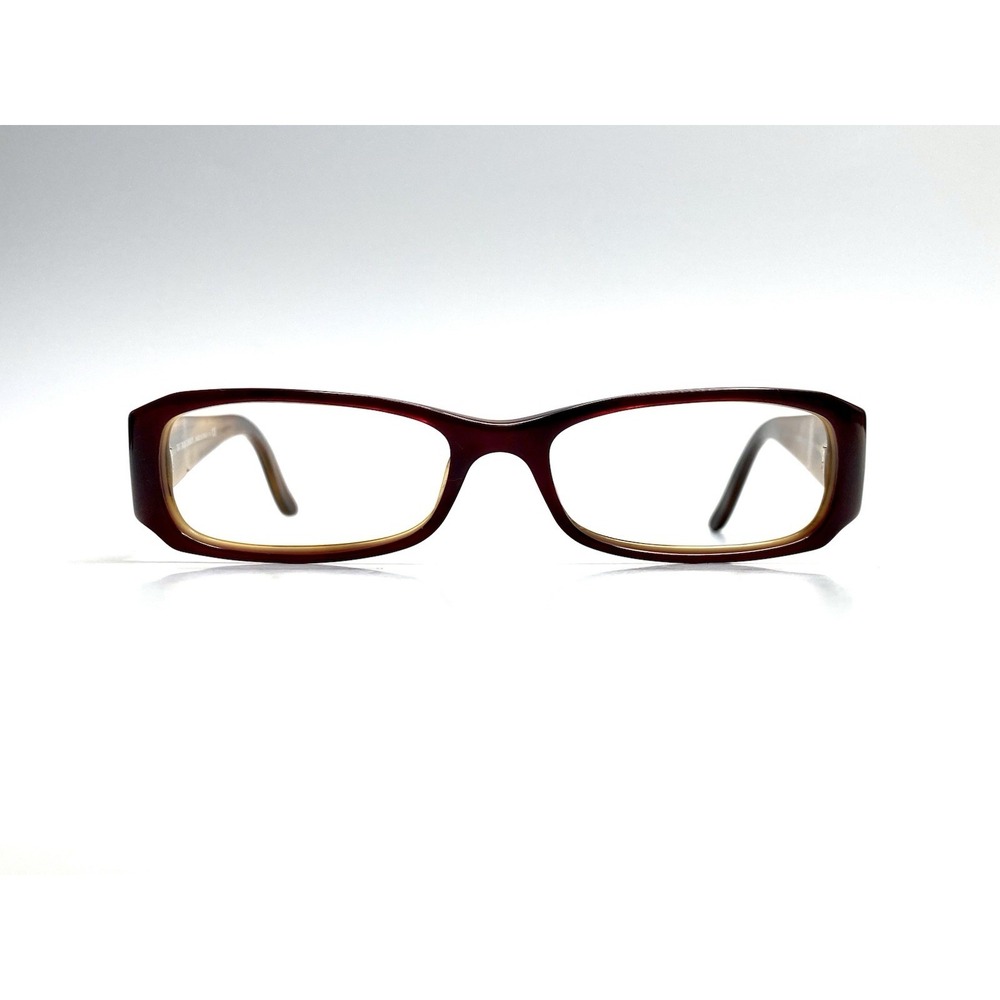 Burberry Dark Red Beige Tortoise Rectangular Glasses Italy B 2043 3075 50 15 130
